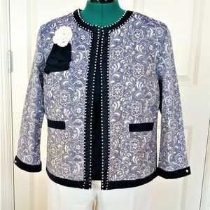 SEASONLESS BLUE PAISLEY JACKET (Large)